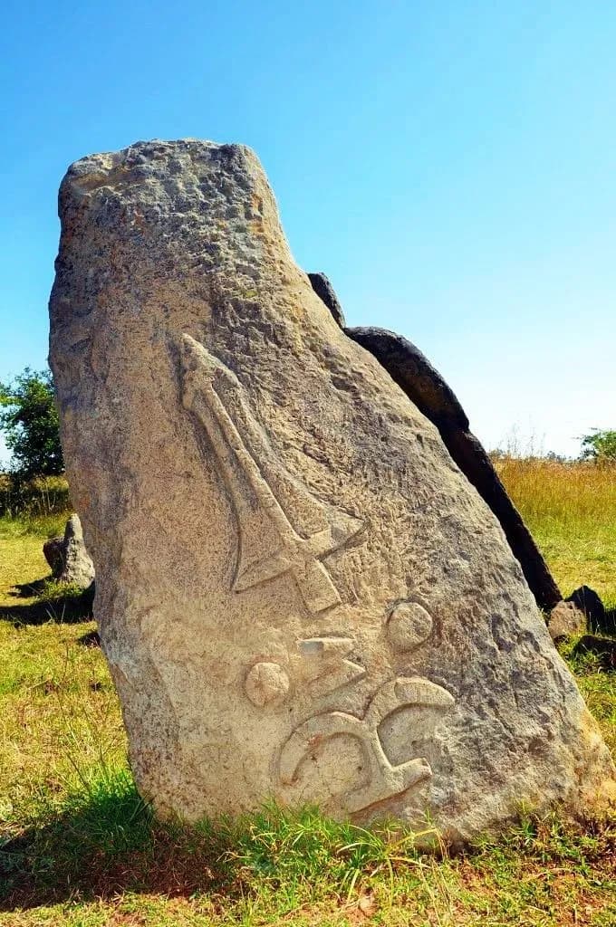 UNESCO archaeological site featuring mysterious stone stelae dating from the 12th-14th centuries. Approximately 36 monuments with carved symbols whose meaning remains unknown. Important pre-Christian 